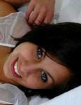 Sweet Alyssa has a beautiful smile